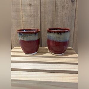 Lot Of 2 BG Pottery Cups Mugs Home Decor Mint
